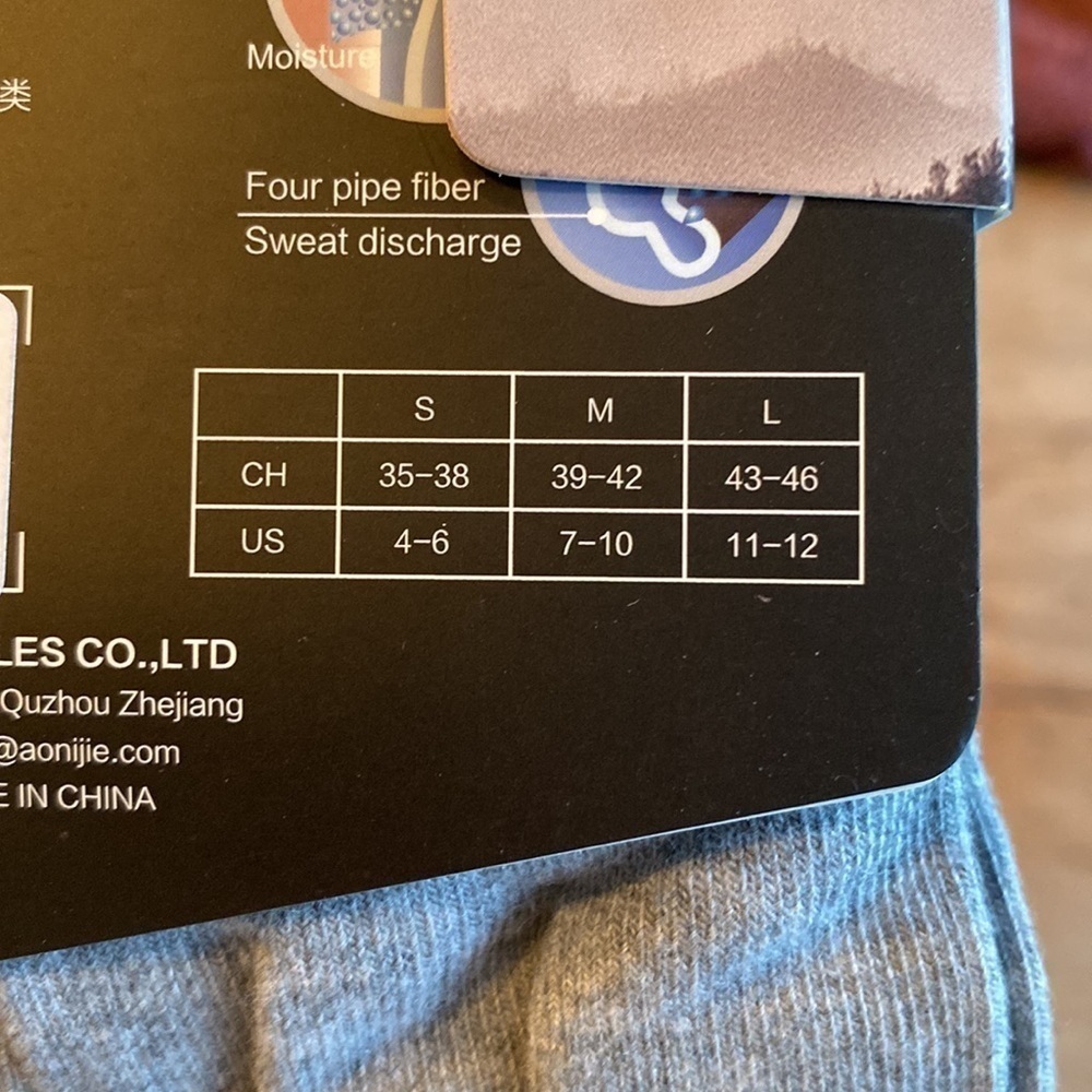 AONIJIE Toe Socks size large nwt - Picture 4 of 5